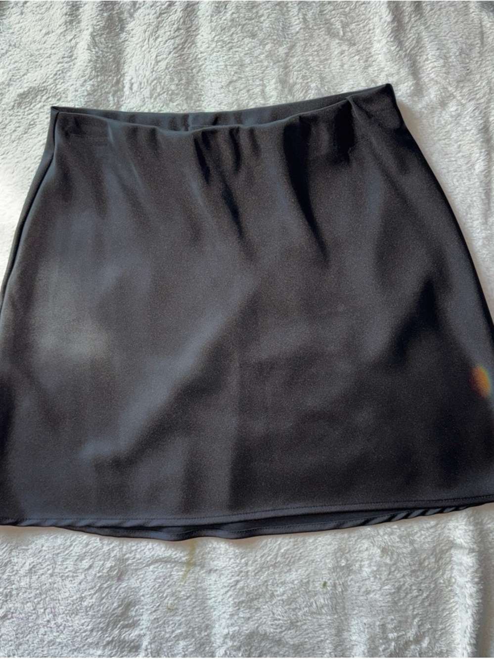 Renee C. Black Mini Skirt - Sleek Straight Cut